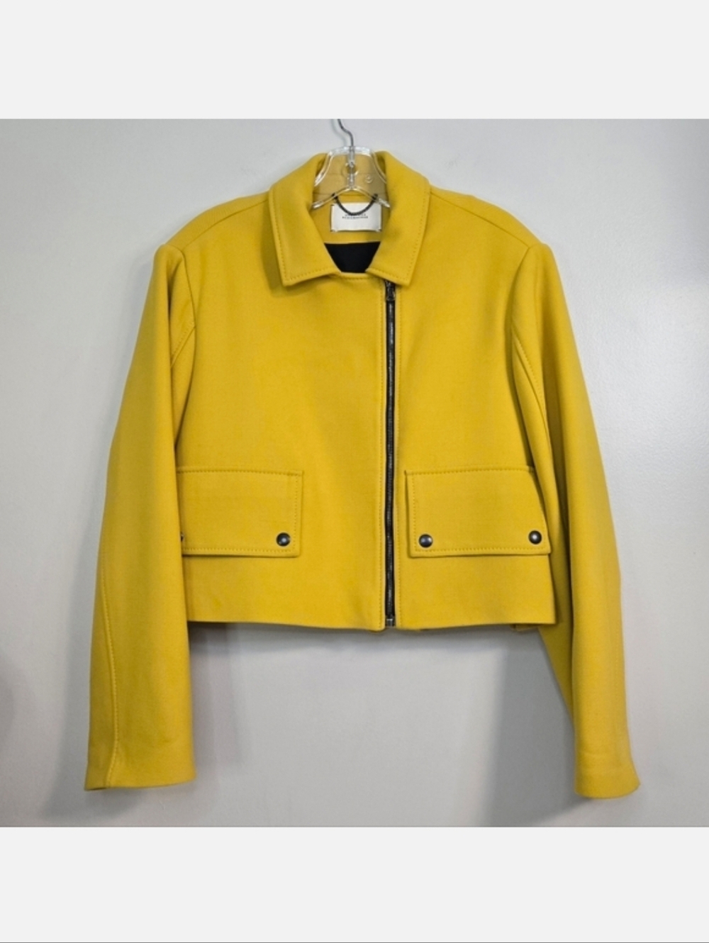🔥ABSOLUTE FINAL💲⬇️Dorothee Schumacher Mustard Cropped Jacket, Size 12* ~ VGUC